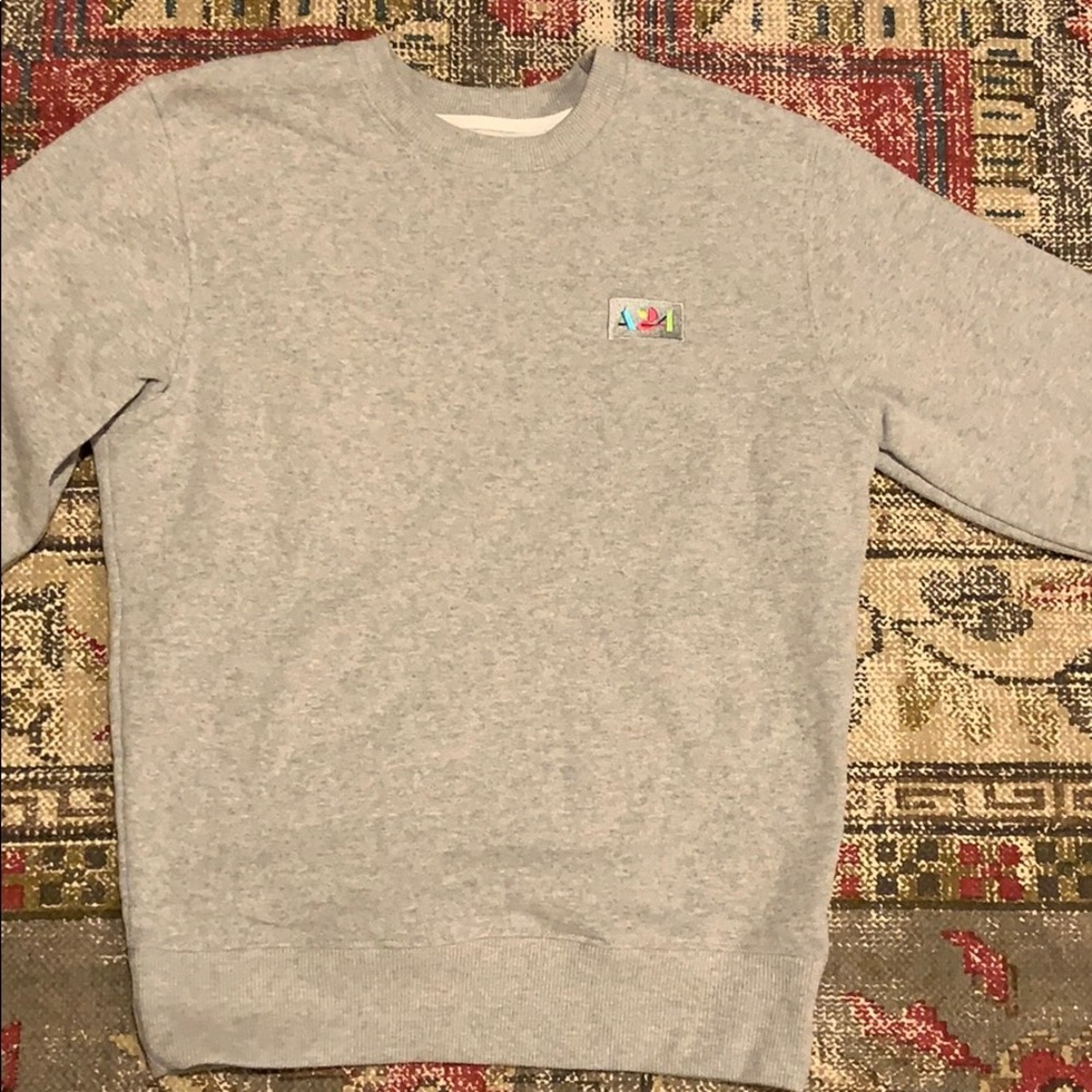 NWT A24 Grey Embroidered Patch Crew Unisex Small